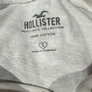 Hollister Light Gray Cotton Tee